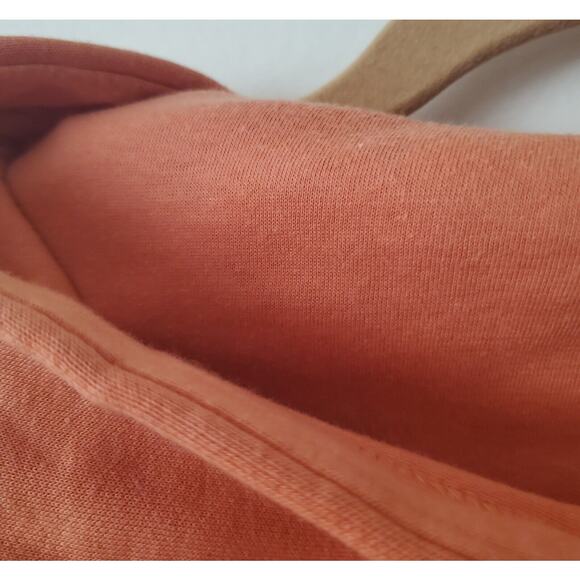 Primark Cares Womens M Oversized Loose Fit Hoodie Pullover Sweatshirt Orange - Picture 7 of 9